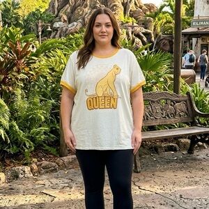 Disney Lion King Nala "QUEEN" Ringer Tee - Plus Size 3X - NWT